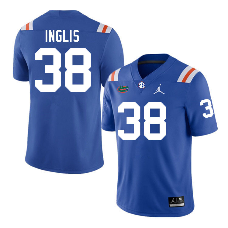 Florida Gators #38 Nicholas Inglis College Football Jerseys Stitched-Throwback